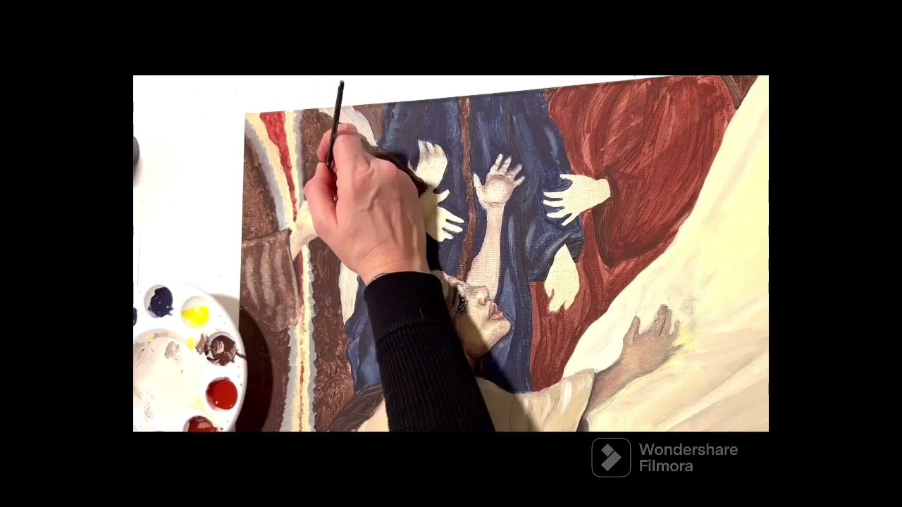 Prophetic Painting with Cristie. “ The Hem of His Garment “