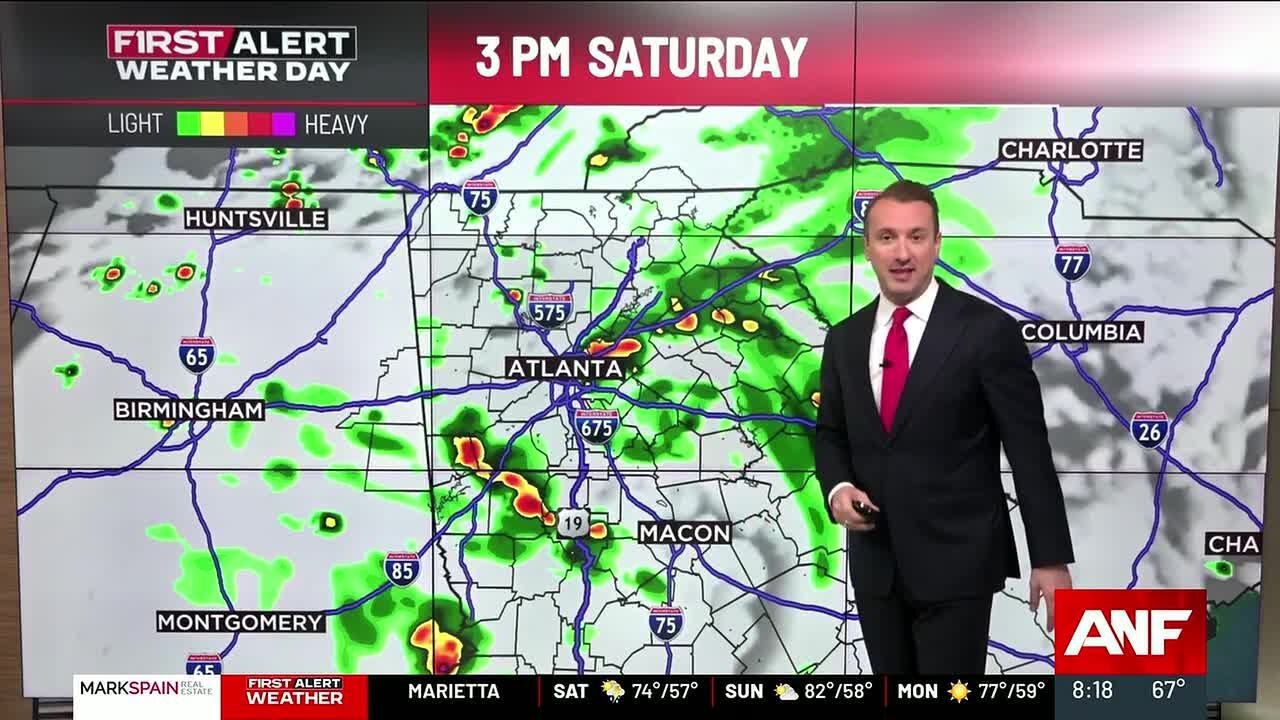 First Alert Forecast: Scattered rain and brief storms possible today