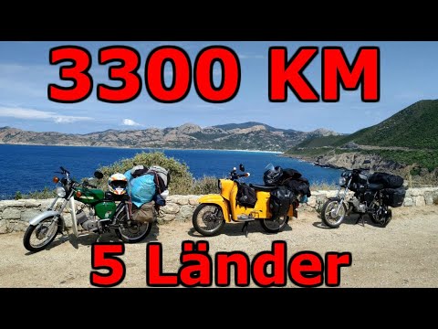 Simson-Tour nach Korsika (Über die Alpen)