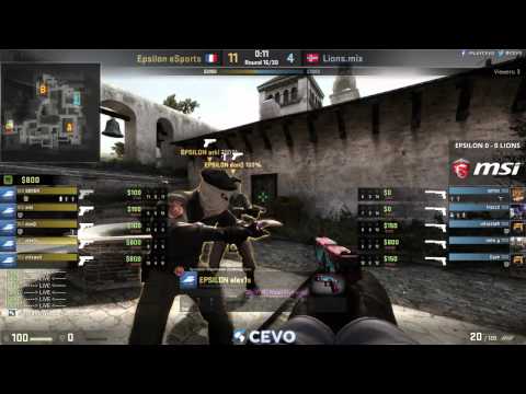 Epsilon eSports vs Lions.mix Game 1 (CEVO-M CS:GO Season 7) - Helium & Metuz