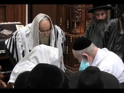 The Yanuka at a Bris together with the Admor of Toldos Aharon