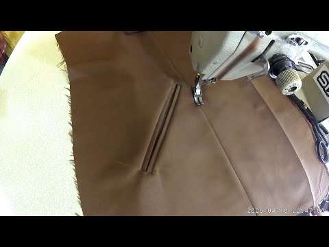 cara menjahit saku 2 bibir | cara menjahit saku baju wanita | saku baju dinas