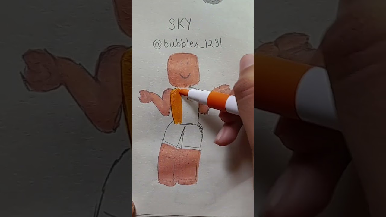 Drawing your ROBLOX AVATARS: SKY #robloxavatars #roblox #drawing #aesthetic