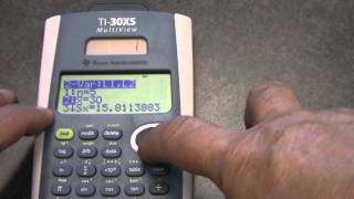 2-variable statistics and linear regression on the TI-30XS Multiview