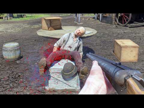 [4K] 1st Person Slow Motion Brutal Kills #3 (+Toxic Moonshine) - Red Dead Redemption 2