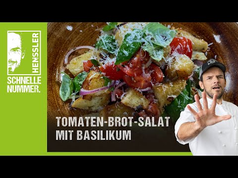Quick Tomato and Bread Salad with Basil Recipe by Steffen Henssler | Budget-Friendly Recipes
