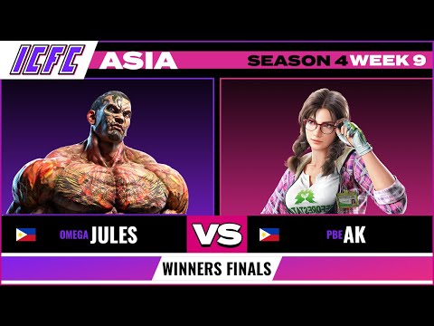 Jules (Fahkumram) vc AK (Julia) Winners Finals - ICFC Tekken Asia Season 4 Week 9