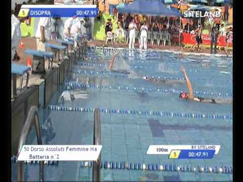 Serie 2 dei 50 Dorso  Assoluti Femmine Master - 11 Memorial Andrea Bettiol