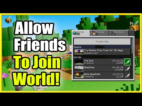 How to Allow Friends to Join Minecraft World (Turn Multiplayer On!)