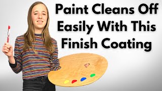 How to Build a Painter's Palette. Made of Wood and Sealed for Protection.