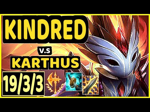 AHAHACIK (KINDRED) vs KARTHUS - 19/3/3 KDA JUNGLE GAMEPLAY - EUW Ranked GRANDMASTER