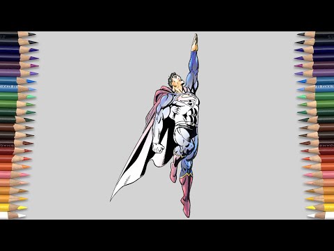 SUPERMAN UP UP AWAY Coloring Page | Whatever - Lost Without You [NCS Release]