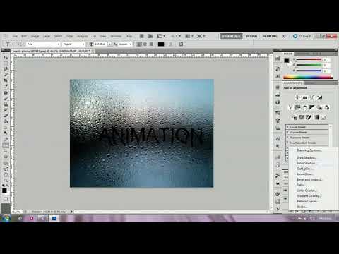 how to rain text effect in photoshop#Encorephotoshop