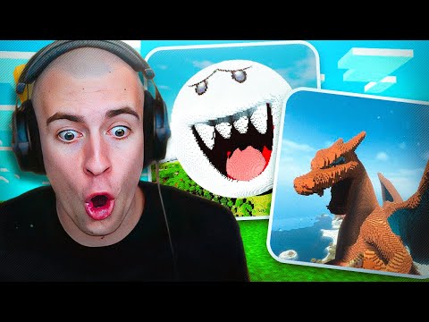 REAGISCO alle MIGLIORI COSTRUZIONI su MINECRAFT!!