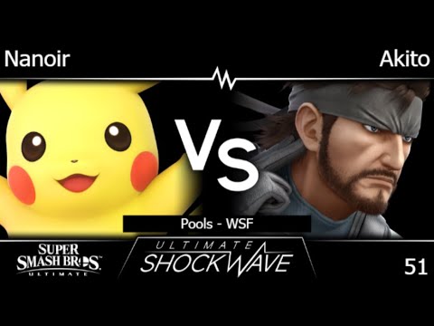 USW 51 - Nanoir (Pikachu) vs UTDe | Akito (Snake) Pools - WSF - SSBU