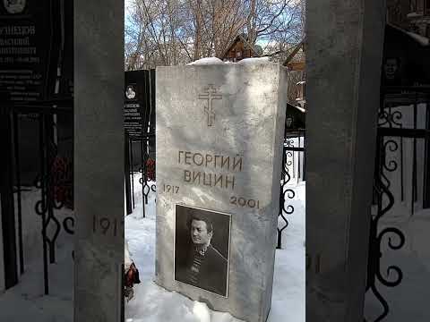 Ваганьковское. Скромная могила актёра Георгия Вицина