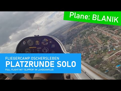 SEGELFLIEGEN: Fliegerlager Oschersleben 2023 | Alleinflug | Blanik