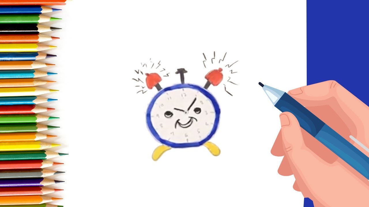 How to draw an alarm clock