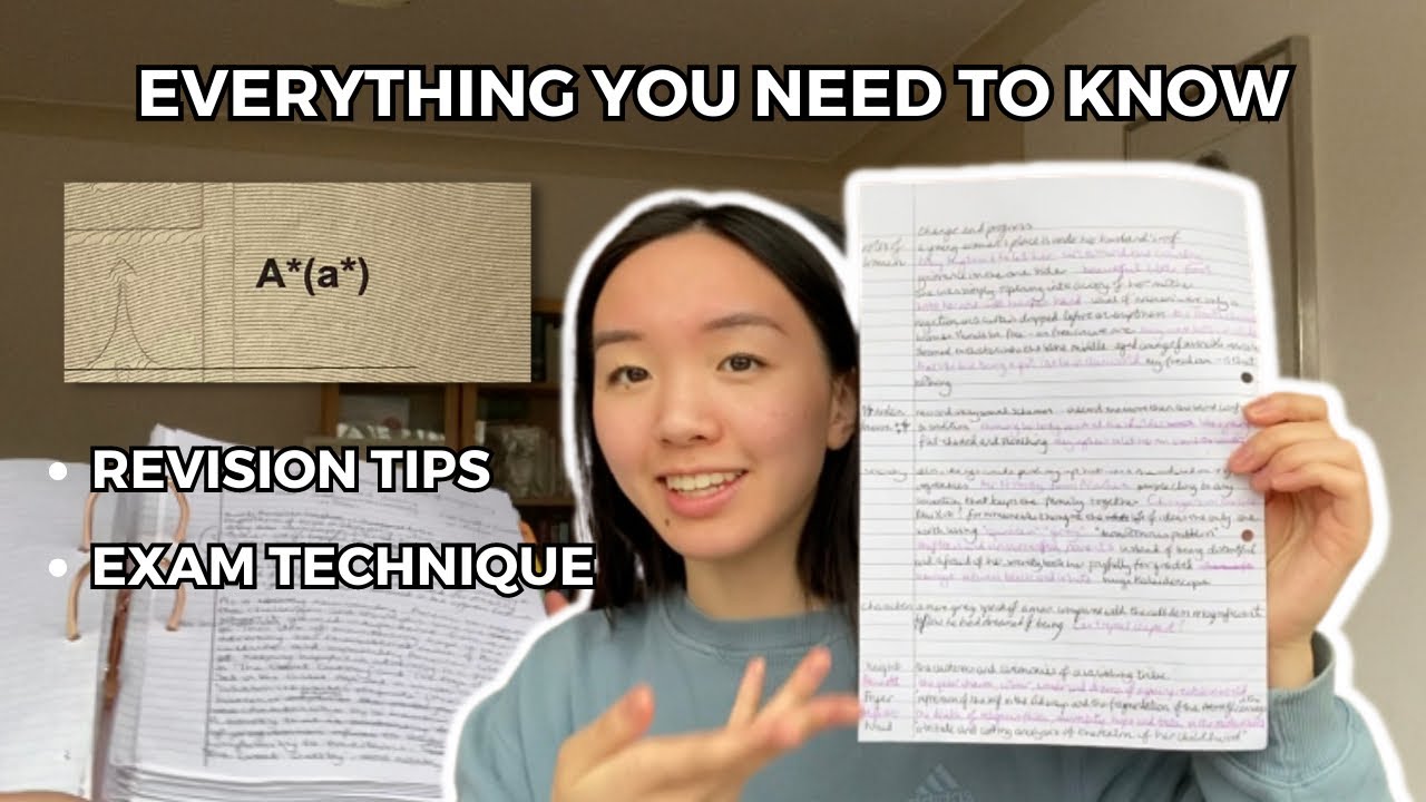 how I revised for A Level English Literature | getting an A*, advice, revision methods