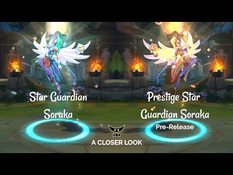 Star Guardian Soraka and Prestige Edition Model Comparison (Pre-Release)