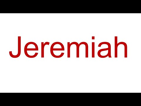 Jeremiah