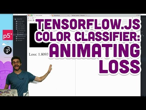 7.11: TensorFlow.js カラークラシファイア。損失のアニメーション (7.11: TensorFlow.js Color Classifier: Animating Loss)