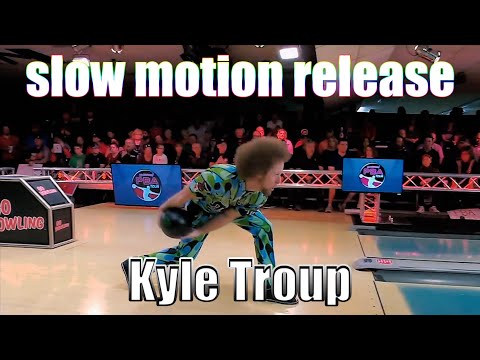 Kyle Troup slow motion release - PBA Bowling