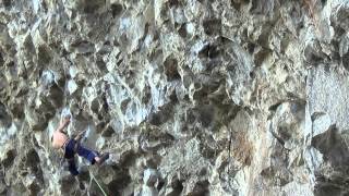 preview picture of video 'Climbing at Jailhouse Sonora: Soap On A Rope 5.13a (7c+)'