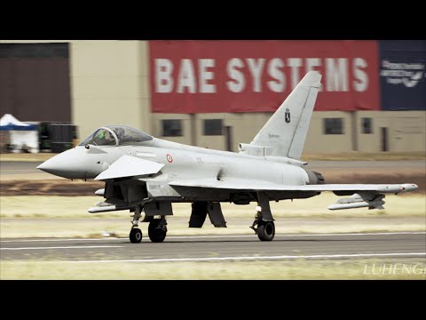 Test Pilots Push the Limits! Italian Air Force F-2000 Typhoon at RIAT 2025