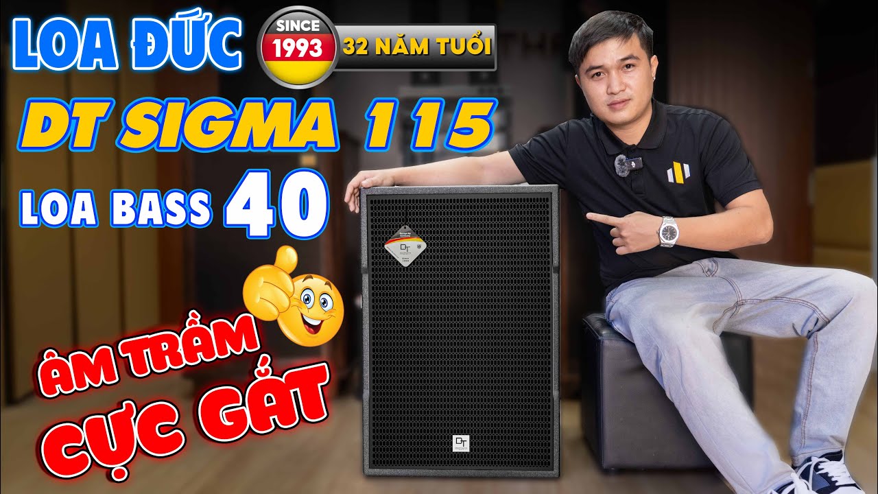 Video sản phẩm Loa Sub hơi DT Sigma115 bass 40cm