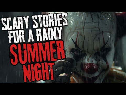 4+ Hours Of Scary Stories For A Sleepy Summer Night | Ambient Rain | Blackscreen