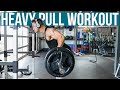TRAVELING WHILE ON PREP | HEAVY PULL WORKOUT