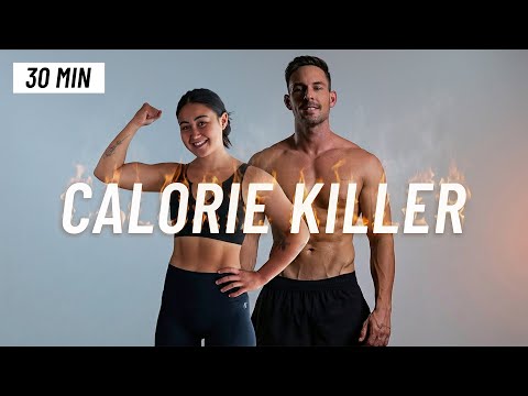 30 Min Standing HIIT Workout - Cardio at Home for Fat Burn (No Repeats)
