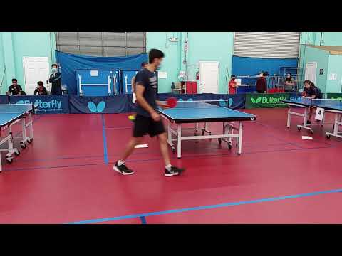 Vinay (2141, Anti-spin) vs Anil (2061, Lefty) at Butterfly Open on 2021-6-12