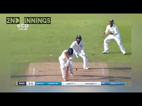 ##ashwin  in England 💥💥.                    #cook bowled in both innings 😎😎