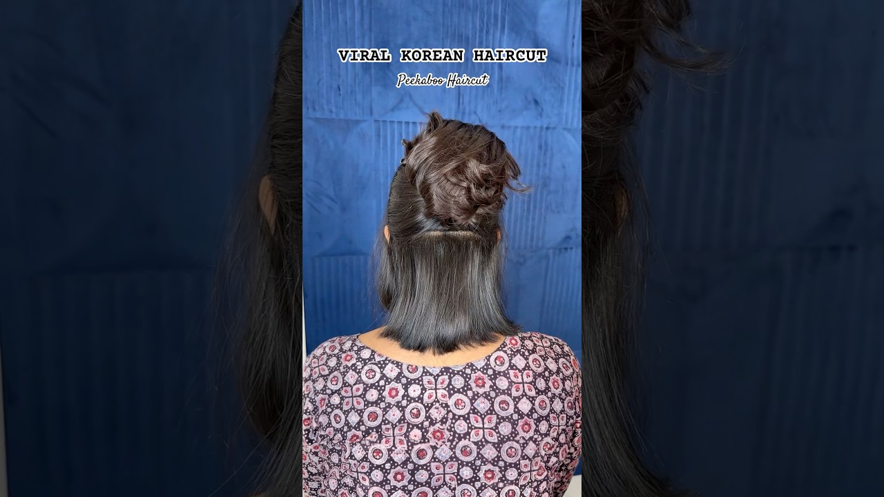 😱2 in 1 Haircut | Viral Korean Haircut | Peekaboo Layers | Contact 8056168713 (calls) appointments