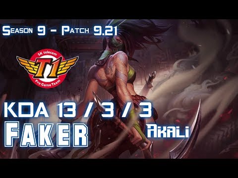 SKT T1 Faker AKALI vs LEBLANC Mid - Patch 9.21 EUW Ranked