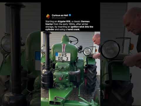 Hand Starting This Old Beast 🚜