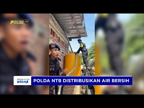 SATBRIMOB POLDA NTB SALURKAN AIR BERSIH KEPADA WARGA DESA SONCO TENGGE