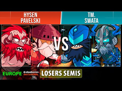 Hysen & Pavelski VS TM. & Swata - Losers Semis - EU - Brawlhalla SteelSeries Invitational 2022