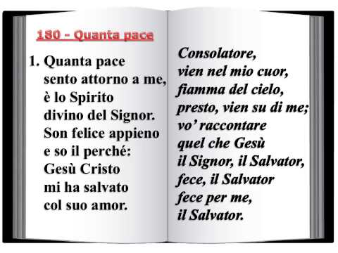 180 Quanta pace - Innario Chiesa Cristiana Avventista del Settimo Giorno 2014
