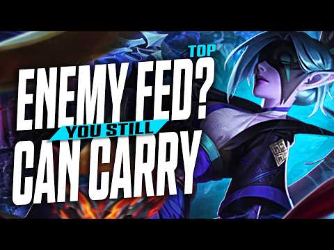 How to CARRY WITH VAYNE TOP WHEN ENEMY IS FED AF - League of Legends Vayne Commentary