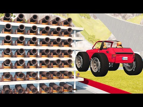 Beamng Drive CANNON RIOT #1 | CrashTherapy