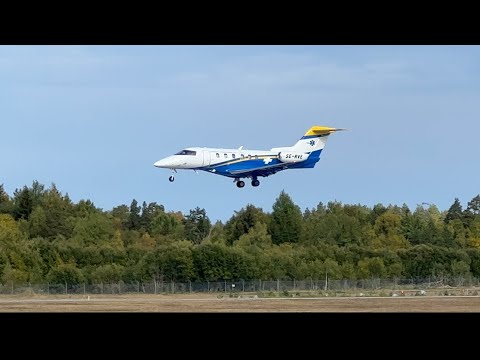 Svenskt Ambulansflyg SE-RVE Pilatus PC-24 from VBY Visby landing at ARN Stockholm Arlanda 2022-09-25