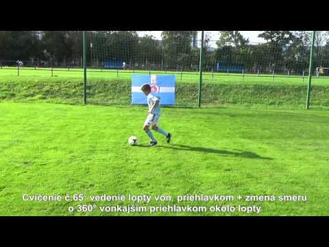 FC: 65 - vedenie lopty vonkajším priehlavkom + zmena smeru o 360° vonkajším priehlavkom
