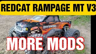 LARGE RC MONSTER TRUCK REDACAT RAMPAGE MT V3 UPGRADES