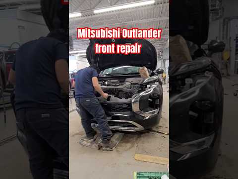 Replace & Repair front bumper Mitsubishi Outlander 2023