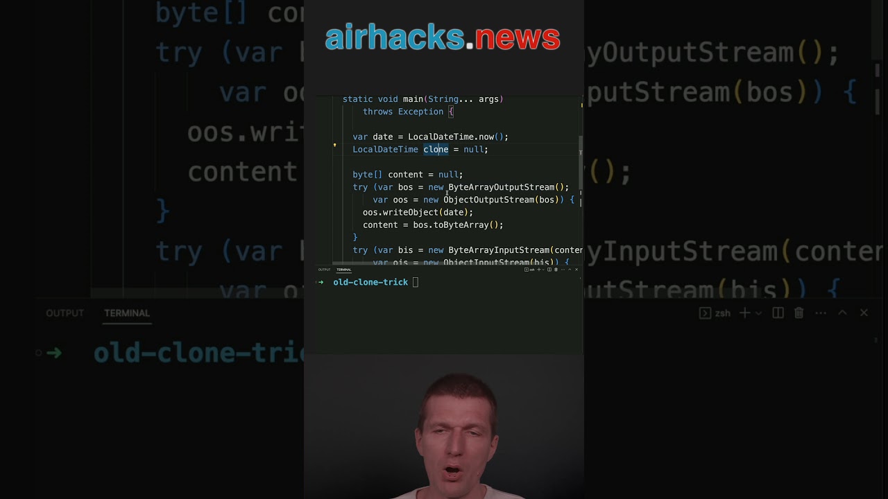 An Old Deep Clone Trick #java #shorts