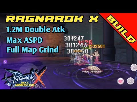 [ROX Build] Guilotine Cross Full Map Grind! 1.2M Double Attack!