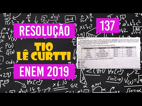 ENEM 2019 | Resolução Exercício 137 | Prova ROSA